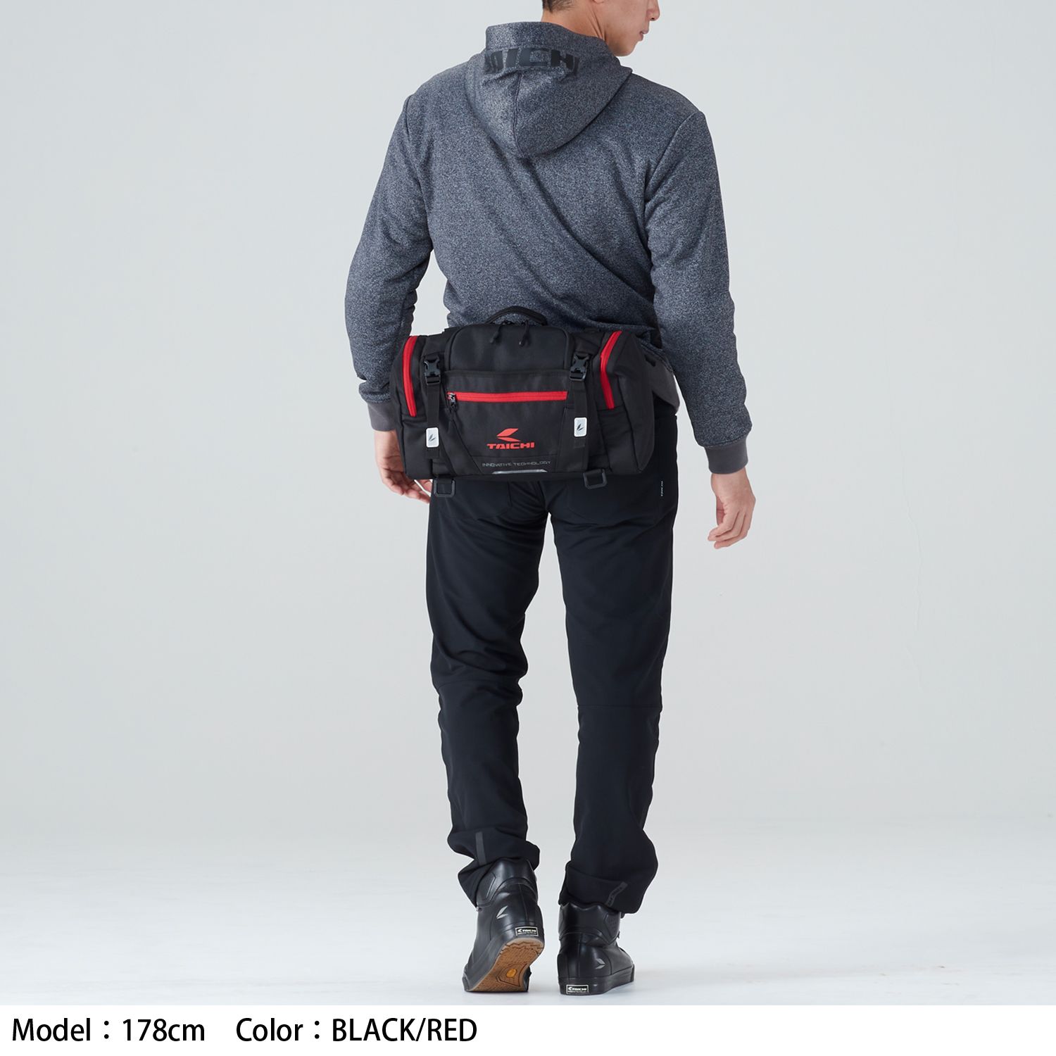 TAICHI RSB2689915ヒップバッグ ブラック/レッド 未使用 TAICHI RSB2689915ヒップバッグ ブラック/レッド 未使用 - メルカリ