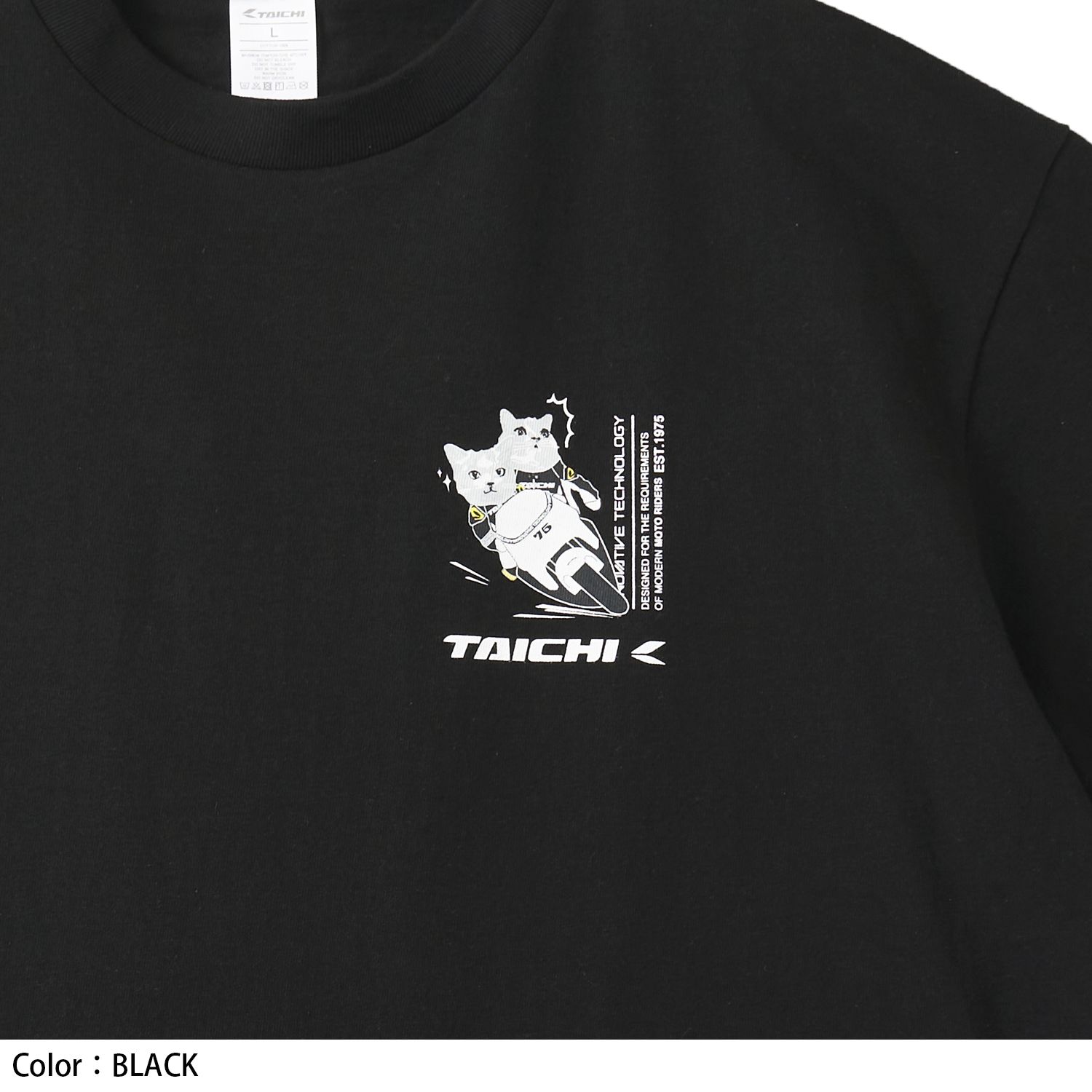タイチ公式通販】RSU127 RIDING RACER CAT OVER SIZE T-SHIRT