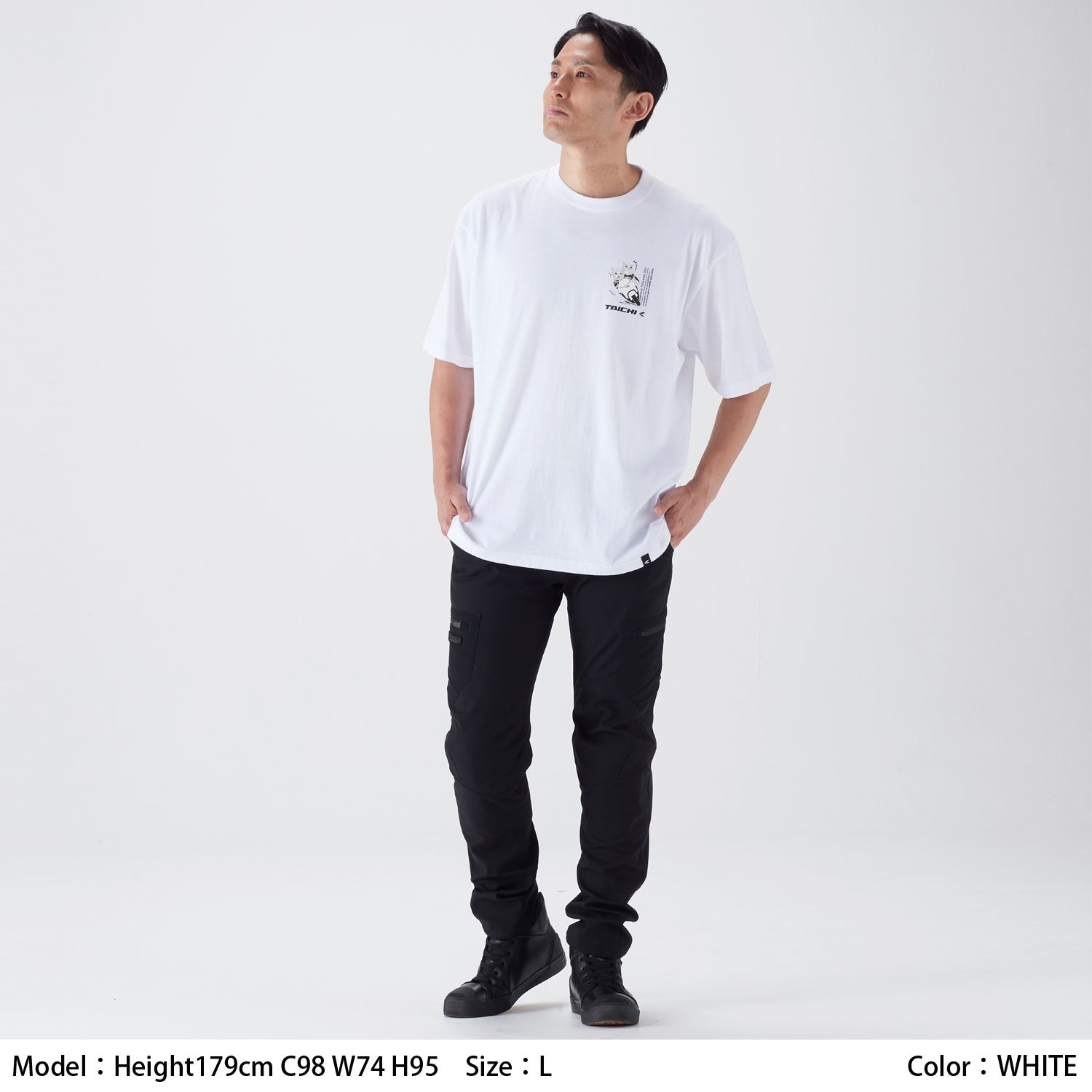 タイチ公式通販】RSU127 RIDING RACER CAT OVER SIZE T-SHIRT