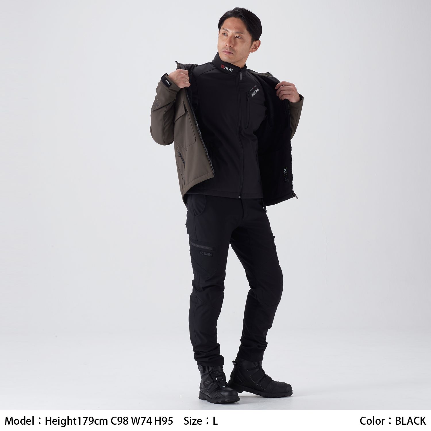 eHEAT機能付きブラックジャケット 2023年モデル】RSタイチのe-HEATジャケット2タイプを詳しく紹介
